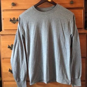 Gray long sleeve top